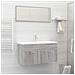 Set Mobili Da Bagno 2 Pz Grigio Sonoma In Legno Multistrato - Foto miniatura 6