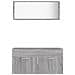 Set Mobili Da Bagno 2 Pz Grigio Sonoma In Legno Multistrato - Foto miniatura 9