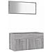 Set Mobili Da Bagno 2 Pz Grigio Sonoma In Legno Multistrato - Foto miniatura 1