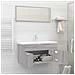 Set Mobili Da Bagno 2 Pz Grigio Sonoma In Legno Multistrato - Foto miniatura 10