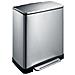 Pattumiera A Gradini E-cube 28 L+18 L Argento Opaco - Foto miniatura 2