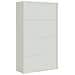 Armadio Classificatore Grigio Chiaro 105x40x180 Cm In Acciaio - Foto miniatura 2