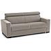 Divano Letto Aiko, Divano A 3 Posti, 100% Made In Italy, Sofà Soggiorno Con Apertura Girevole, Con Poggiatesta Regolabili E Braccioli Standard, Cm 220x95h85, Tortora - Foto miniatura 4