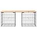 Panca Giardino Design Gabbione 103x44x42 cm Legno Massello Pino - Foto miniatura 3