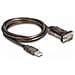 62646 Cavo Seriale Nero 1,5 M Usb Tipo A Db-9 - Foto miniatura 1