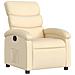 Poltrona Reclinabile In Tessuto Crema - Foto miniatura 2