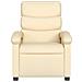 Poltrona Reclinabile In Tessuto Crema - Foto miniatura 3
