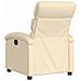 Poltrona Reclinabile In Tessuto Crema - Foto miniatura 6