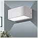 Applique Contemporanea Sania Media 4 Led Alluminio Bianco - Foto miniatura 1