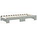 Divano Letto Estraibile Materassi Grigio Chiaro 90x200 Velluto - Foto miniatura 7