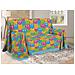Telo Arredo Multiuso Linea Pensieri Delicati In Cotone Disegno Happy Cat Multicolor Singolo Multicolor - Foto miniatura 1