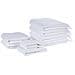 Set Di 9 Asciugamani Cotone Bianco Atiu - Foto miniatura 4