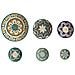 Set Di 6 Decorazioni Murali Alga Marina Multicolore Namdinh - Foto miniatura 4