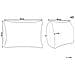 Set Di 2 Guanciali Microfibra Bianco Basso 40 X 80 Cm Errigal - Foto miniatura 2