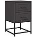 Comodino Nero 36x39x60,5 Cm In Acciaio - Foto miniatura 1