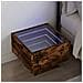 Comodino Con Led Infinity Rovere Fumo 40x40x30 Cm - Foto miniatura 1