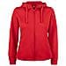 Basic Active Hoody Full Zip Lady Rosso S - Foto miniatura 1
