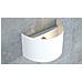 Applique Moderna 1 Luce Fold Fascia In Acciaio Bianco - Foto miniatura 1
