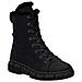 Black Casual Closed Ladies Mid Height Boots Stivaletti Pelle Sintetica Scarpe Donna Nero Eu 36, X3402-00 - Foto miniatura 1