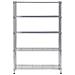 Mensola 5 Ripiani Metallo Cromato 120 Cm - Foto miniatura 1