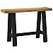 Tavolo Consolle Noain Gambe Forma A 120x30x75 Cm Legno Massello - Foto miniatura 1