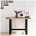 Tavolo Consolle Noain Gambe Forma A 120x30x75 Cm Legno Massello - Foto miniatura 2