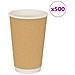 Bicchieri Da Caffè In Carta 500 Pz 16oz 400ml Marrone - Foto miniatura 1
