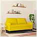 Lusso Casadino -  Divano A 2 Posti Giallo 140 Cm In Velluto - Foto miniatura 2