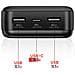 Batteria Esterna 20000mah 10.5w Con Doppio Porta Usb Indicatore Led, Nero - Foto miniatura 4