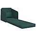 Sofa Letto da Terra 2-in-1 Verde Scuro 65x80x83 cm Tessuto - Foto miniatura 4