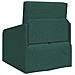 Sofa Letto da Terra 2-in-1 Verde Scuro 65x80x83 cm Tessuto - Foto miniatura 7