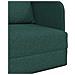 Sofa Letto da Terra 2-in-1 Verde Scuro 65x80x83 cm Tessuto - Foto miniatura 9