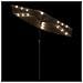 Ombrellone Giardino LED e Palo in Acciaio Marrone 223x223x213cm - Foto miniatura 8
