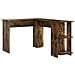 Scrivania Angolare Marrone Rovere Affumicato Legno Ingegnerizzato - Foto miniatura 1