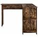 Scrivania Angolare Marrone Rovere Affumicato Legno Ingegnerizzato - Foto miniatura 5