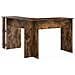 Scrivania Angolare Marrone Rovere Affumicato Legno Ingegnerizzato - Foto miniatura 7