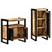 Set di mobili per il bagno 2 pcs Legno di mango massello - Foto miniatura 4
