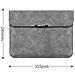 Custodia Universale Per Laptop 13.3/14 Pollici Con Supporto - Pelle Pu Grigia - Foto miniatura 3