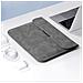 Custodia Universale Per Laptop 13.3/14 Pollici Con Supporto - Pelle Pu Grigia - Foto miniatura 5