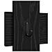 Appendiabiti a muro Rovere nero 60 x 3 x 82 cm - Foto miniatura 8