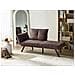 Chaise Longue Versione Sinistra Rocamadour Tessuto Marrone - Foto miniatura 1