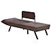 Chaise Longue Versione Sinistra Rocamadour Tessuto Marrone - Foto miniatura 5