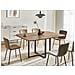 Tavolo Da Pranzo Estensibile Cooper Marrone 120/160 Cm 120 Cm - Foto miniatura 1