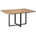 Tavolo Da Pranzo Estensibile Cooper Marrone 120/160 Cm 120 Cm - Foto miniatura 2