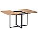 Tavolo Da Pranzo Estensibile Cooper Marrone 120/160 Cm 120 Cm - Foto miniatura 3