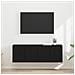 Mobile TV da parete 2 pcs Nero 59,5 x 31 x 40 cm - Foto miniatura 2