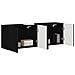 Mobile TV da parete 2 pcs Nero 59,5 x 31 x 40 cm - Foto miniatura 3