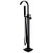 Rubinetto per vasca da bagno indipendente, Blackswan, tipo M29, modello nero anticato, misura 110 cm - Foto miniatura 1