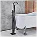Rubinetto per vasca da bagno indipendente, Blackswan, tipo M29, modello nero anticato, misura 110 cm - Foto miniatura 3