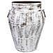 Vaso In Metallo Invecchiato Bianco 45x45x60h Cm - Foto miniatura 2